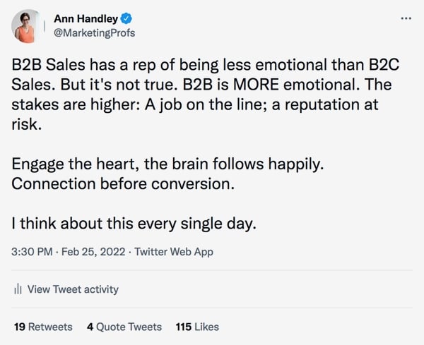 Ann's tweet