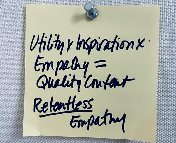 utility x inspiration x empathy = 