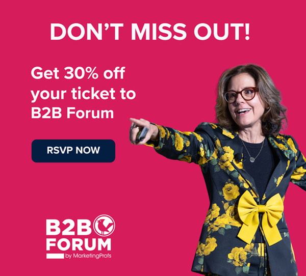 B2B Forum is 30% off
