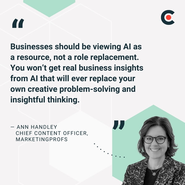 Ann quote about AI for Clutch.io