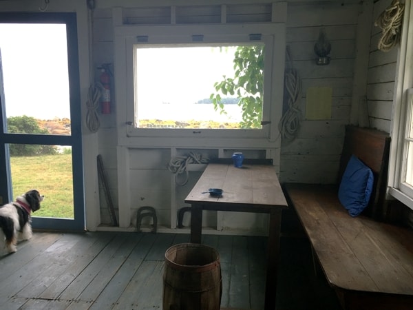 Inside E.B. White's writing cabin