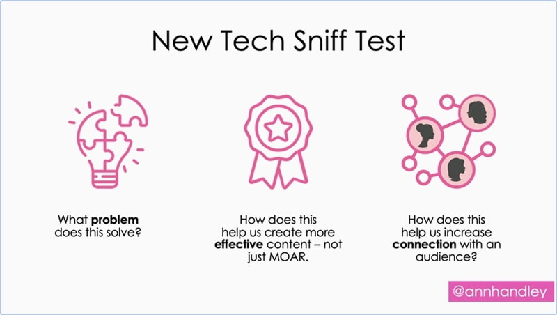 Sniff test for new tech