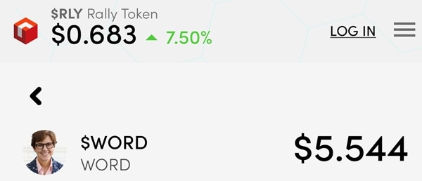 $WORD coin price