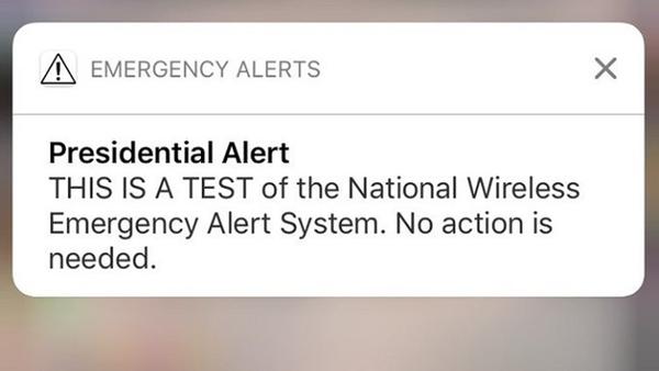 presidential alert