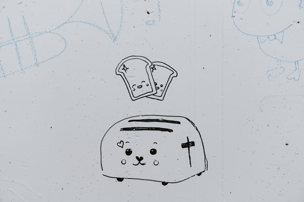 A happy toaster