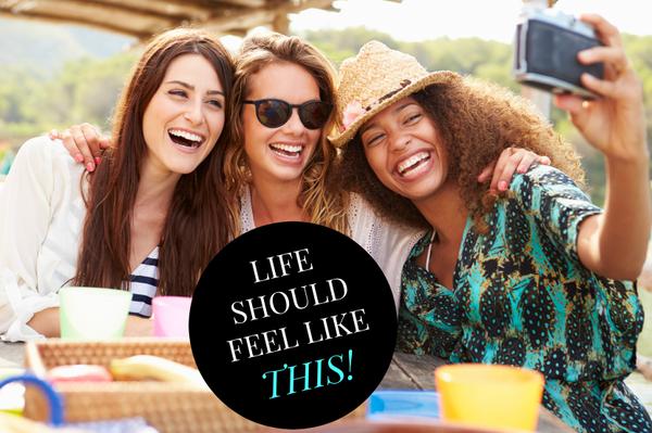 Life should feel like this! Happy women friends