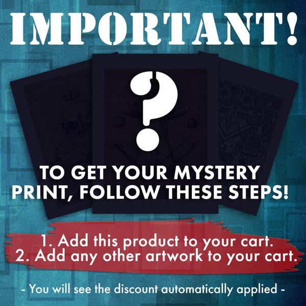 Instructions on how to claim your Mystery Print