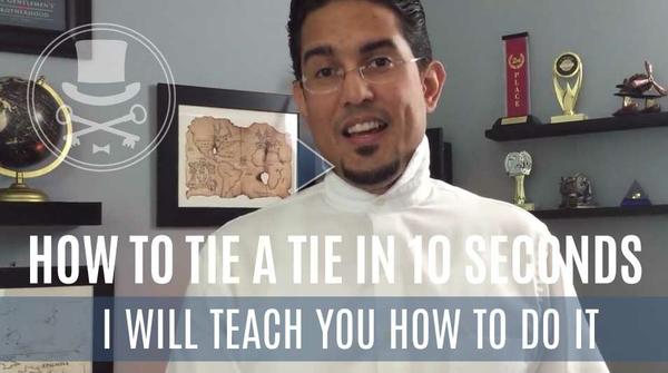 New Video | How to tie a tie in 10 seconds