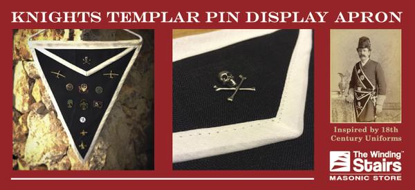 New Knights Templar Pin Display Apron