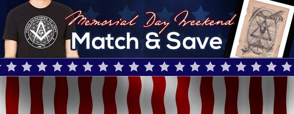 MATCH AND SAVE THIS MEMORIAL DAY