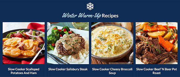 Winter Warmup Recipes