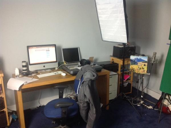 [My home office - about to be reorganised for 2015]