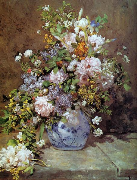 Spring Bouquet - Renoir 1866