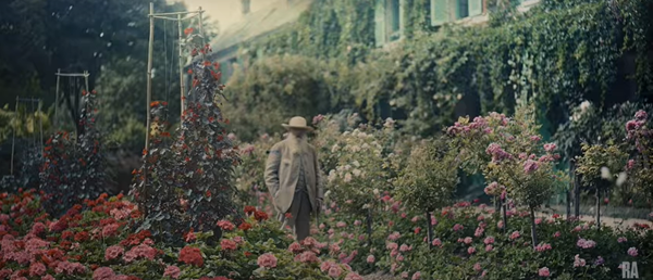 Monet in his garden