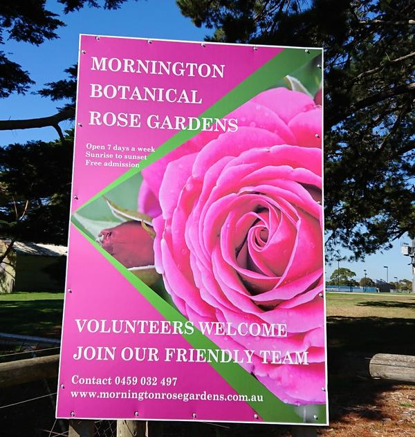 Mornington Botanical Rose Gardens Sign 