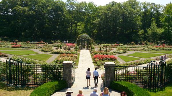 grand entrance to the Peggy Rockefeller Rose Garden.