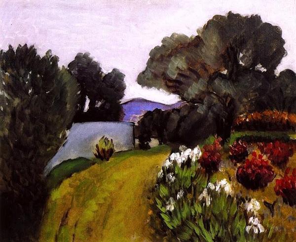 In The Nice Countryside, Garden of Irises, Henry Matisse, 1919