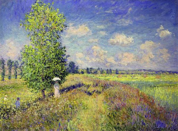 The Summer Poppy Field - Claude Monet