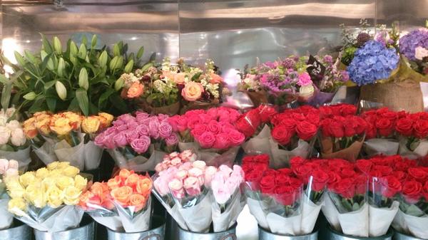 Flower stall at the Grand Central Terminal