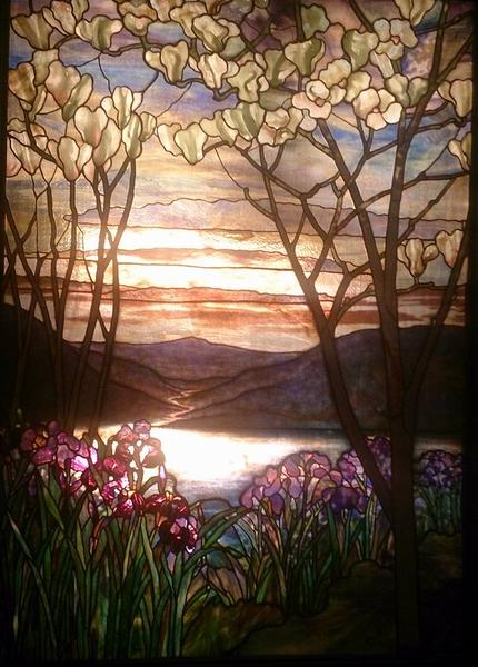 Magnolias and Irises - Louis Comfort Tiffany