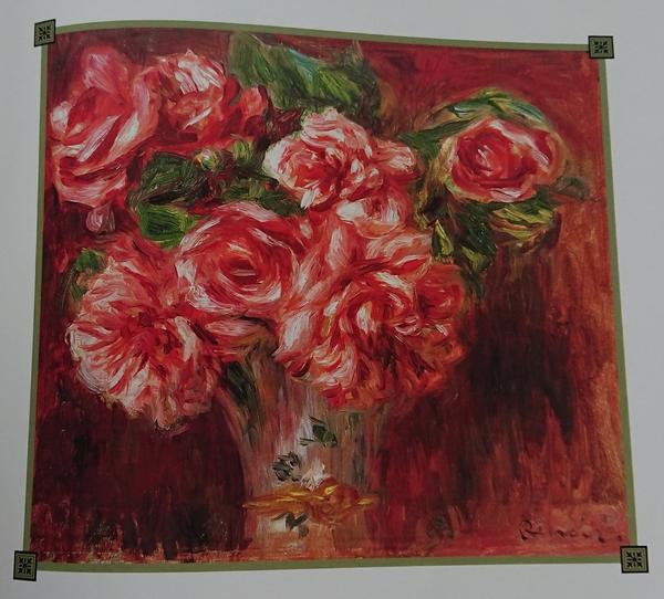 Roses in a Vase by Renoir from 1876