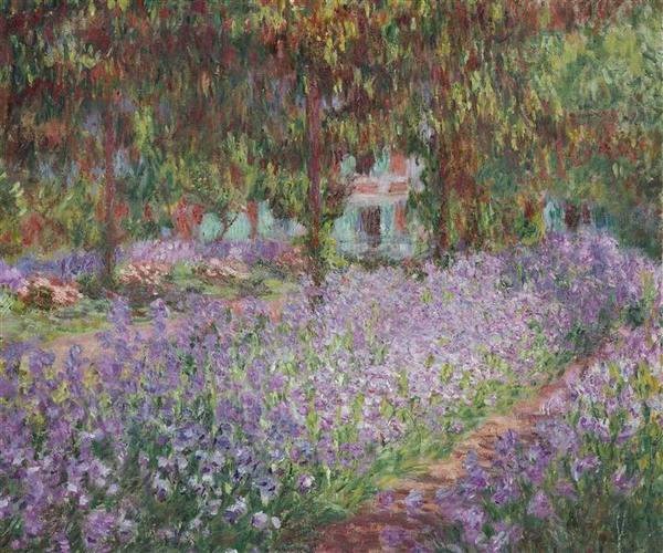 Irises in Monet's Garden - Clude Monet 1900