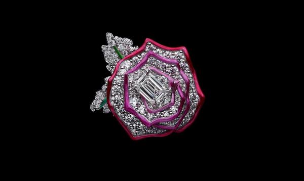Dior rose jewellery