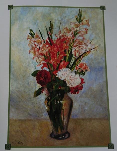 Renoir's painting Vase of Gladiolus from 1881.