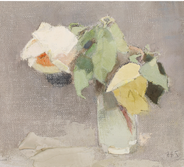 Yellow Roses study - Helene Schjerfbeck