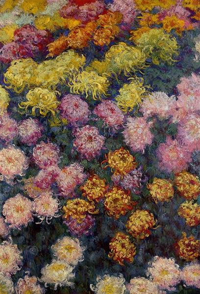 Bed of Chysanthemums 1897, Clude Monet