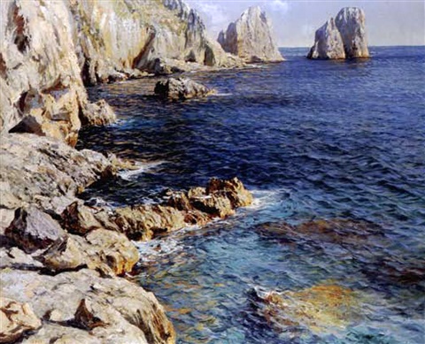 Capri Seascape by Carlo Perindani