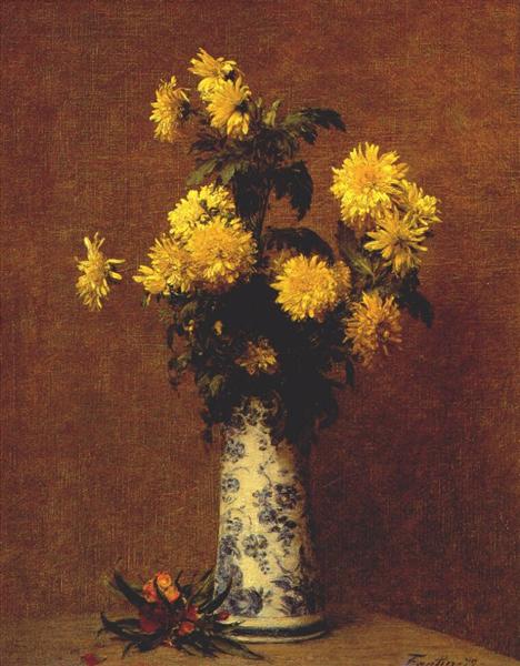 Chrysanthemums by Henri Fantin Latour, 1879
