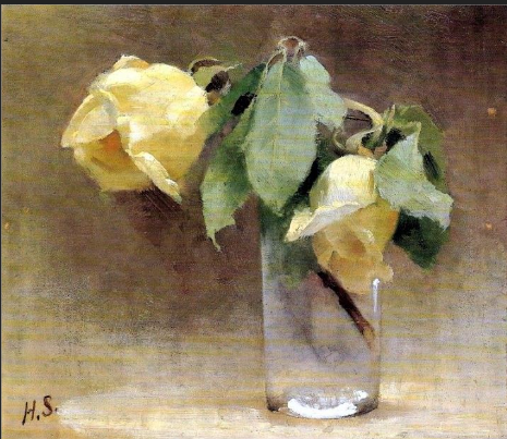 Yellow Roses - Helene Schjerfbeck