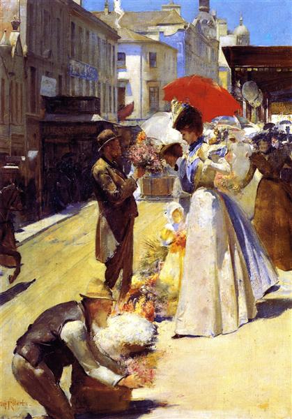 Christmas Flowers and Christmas Belles by Australian impressionist artist Tom Roberts (1899).