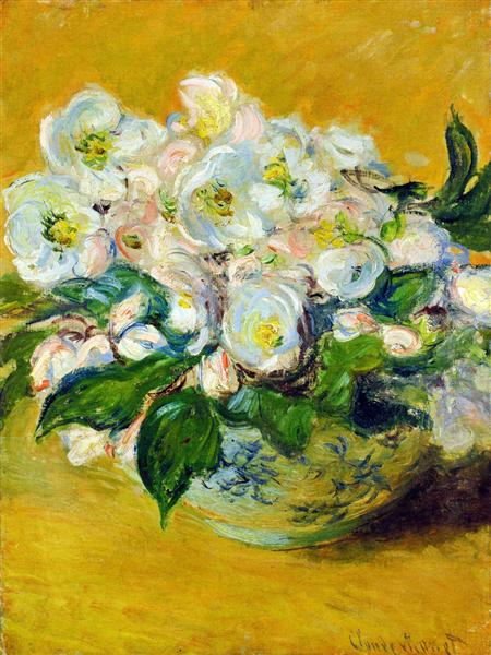 Christmas Roses (as in hellebores) by Claude Monet (1883).