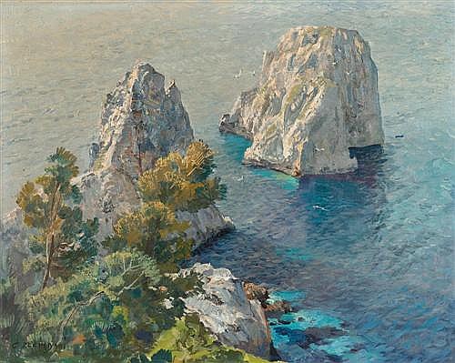 Capri Seascape by Carlo Perindani