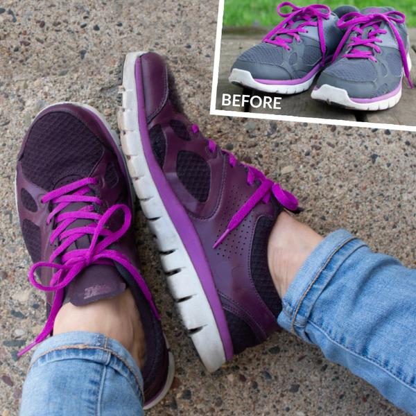 DIY Purple Shoes