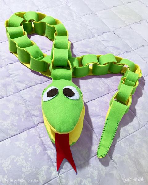 Felt Chain Snake Sewing Pattern