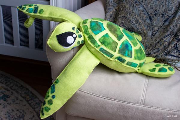 Stuffed Sea Turtle Sewing Pattern