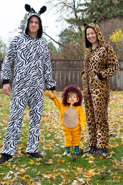 DIY Family Halloween Costume Animals