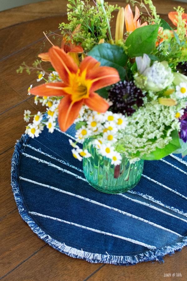 DIY Denim Placemats