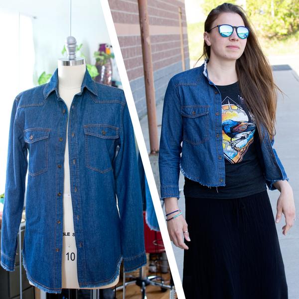 Denim Shirt Refashion
