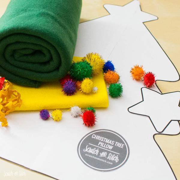 Stuffed Christmas Tree with Free Sewing Pattern