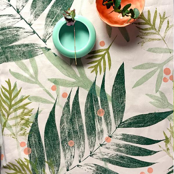 Leaf Printed Fabric