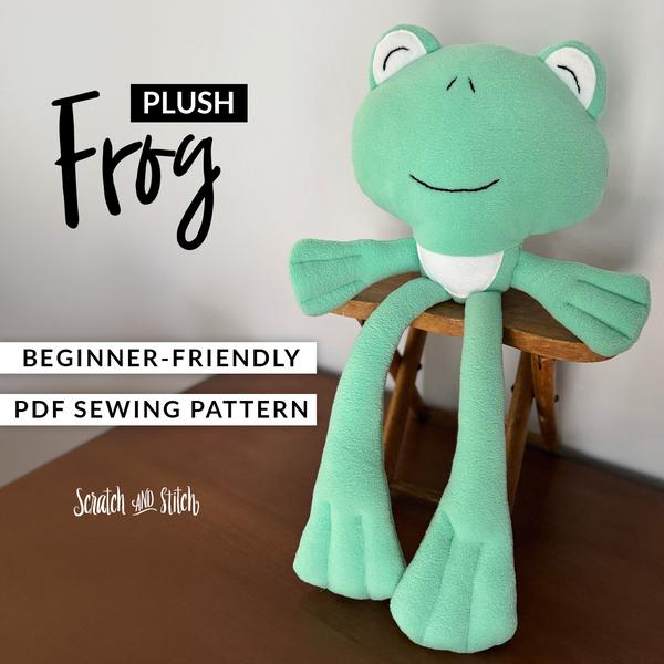 plush frog sewing pattern
