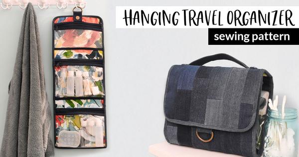 Hanging Travel Organizer Sewing Pattern
