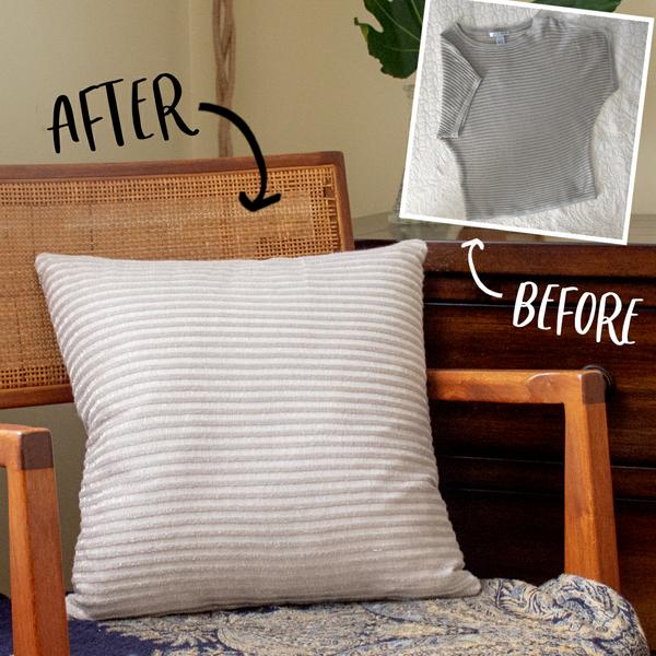 DIY Pillow from a Shirt