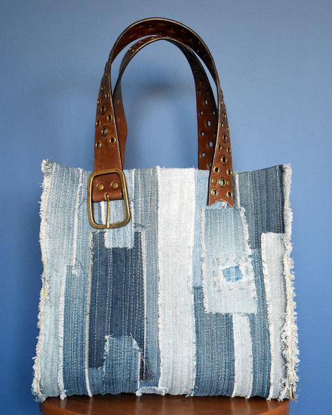 Denim Headline Tote Bag Sewing Pattern