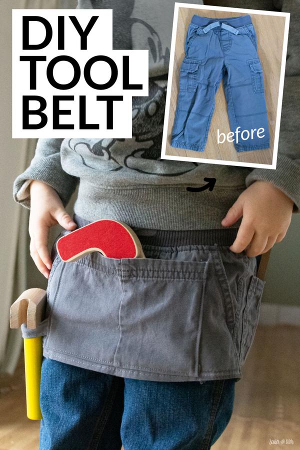 DIY Kids Tool Belt | Pants Upcycle