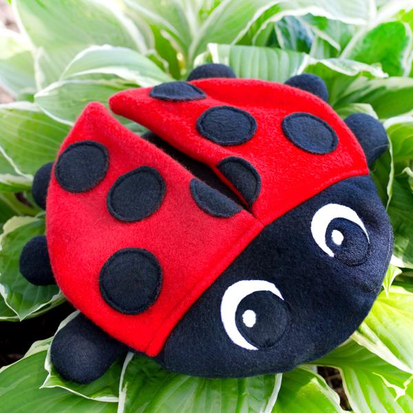 cute ladybug plush sewing pattern